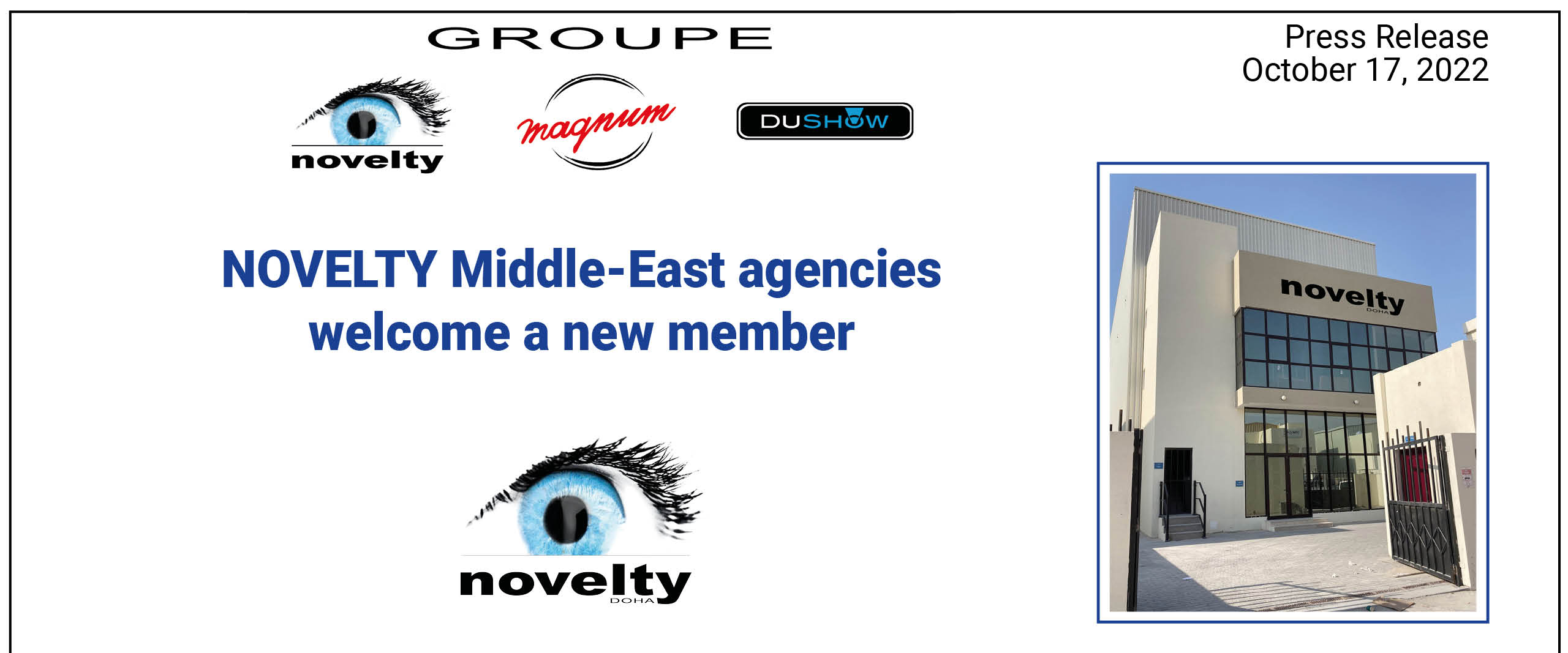 Visuel Opening Novelty Doha agency